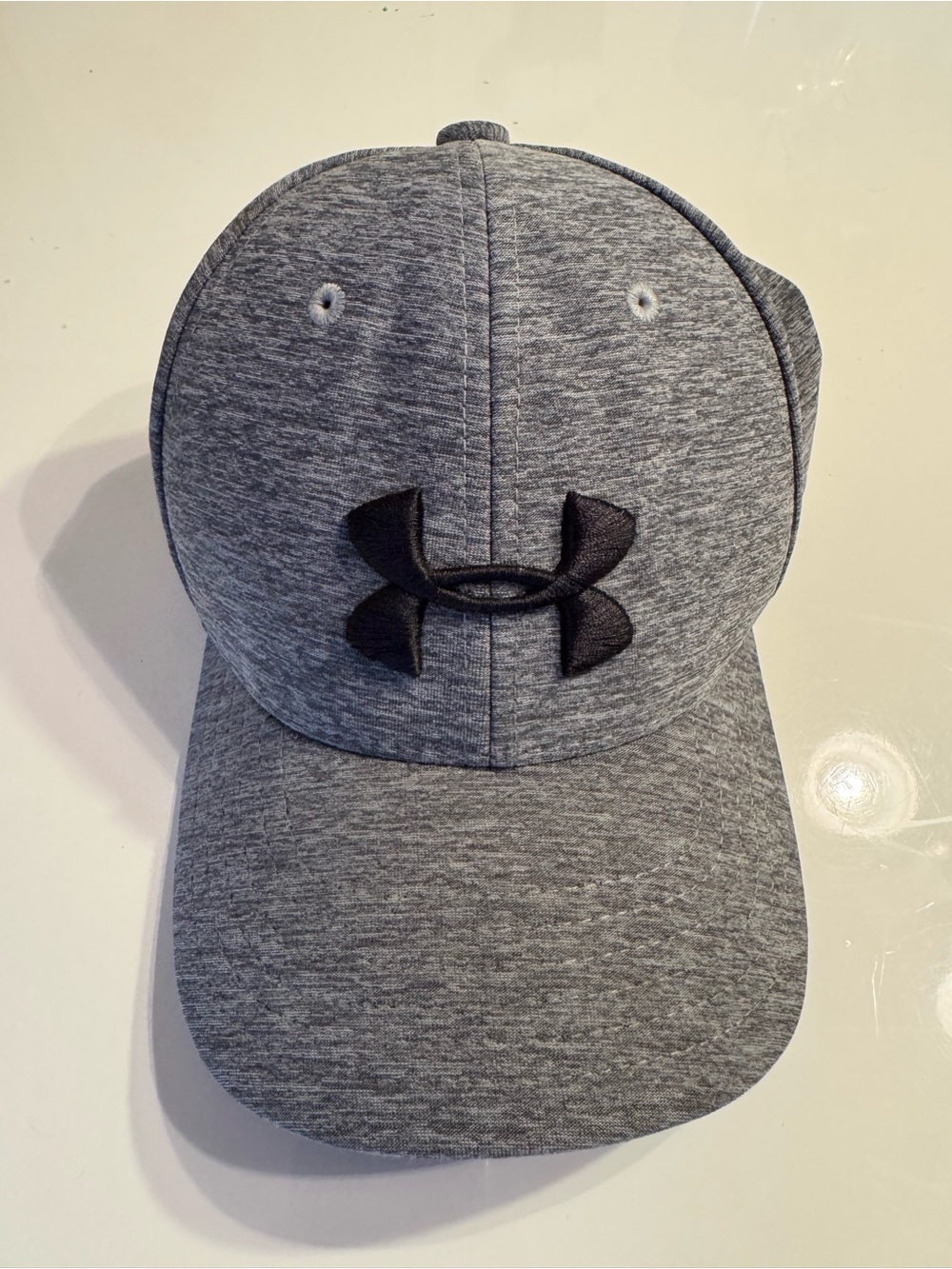 Under Armour Kids Heather Gray Cap with Black Logo